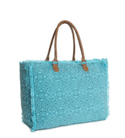 Myra Bag | Triple Fork Ranch Weekender Bag in Turquoise *FINAL SALE*