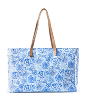 Myra | Delft Garden Weekender Weekender Bag In Blue *FINAL SALE*