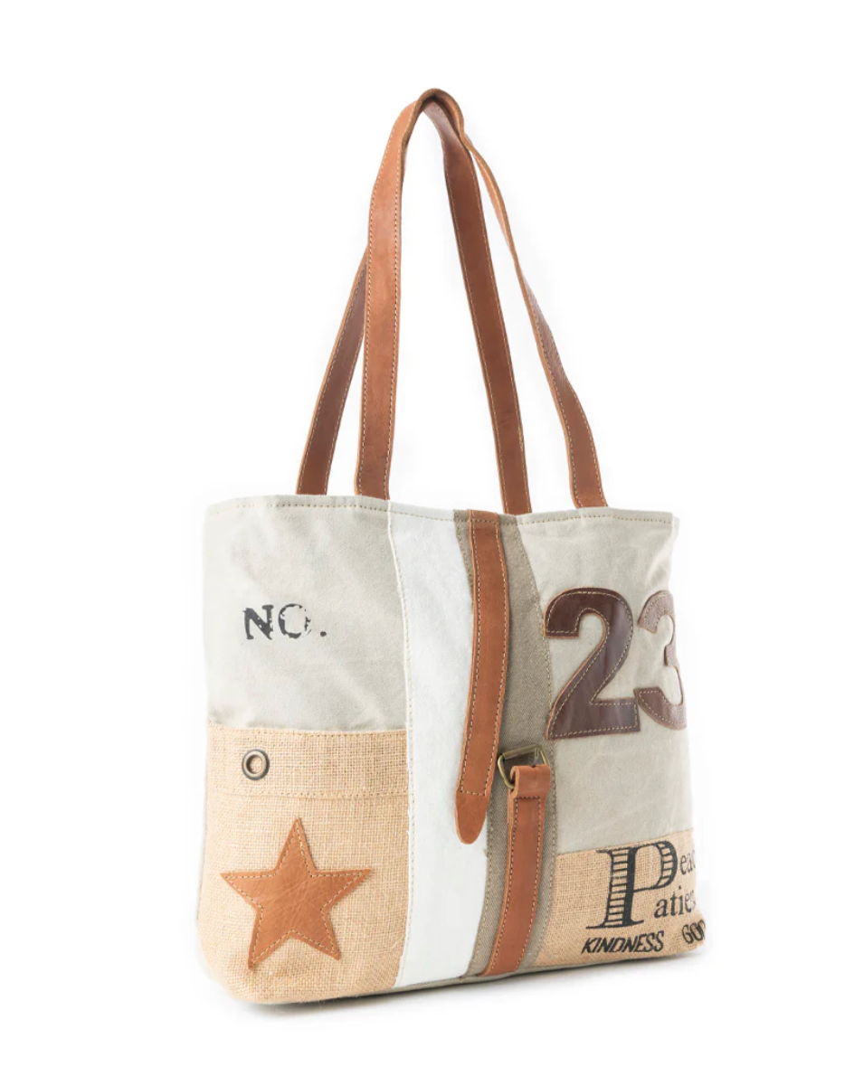 Myra | Expeditions Patch Tote Bag *FINAL SALE*