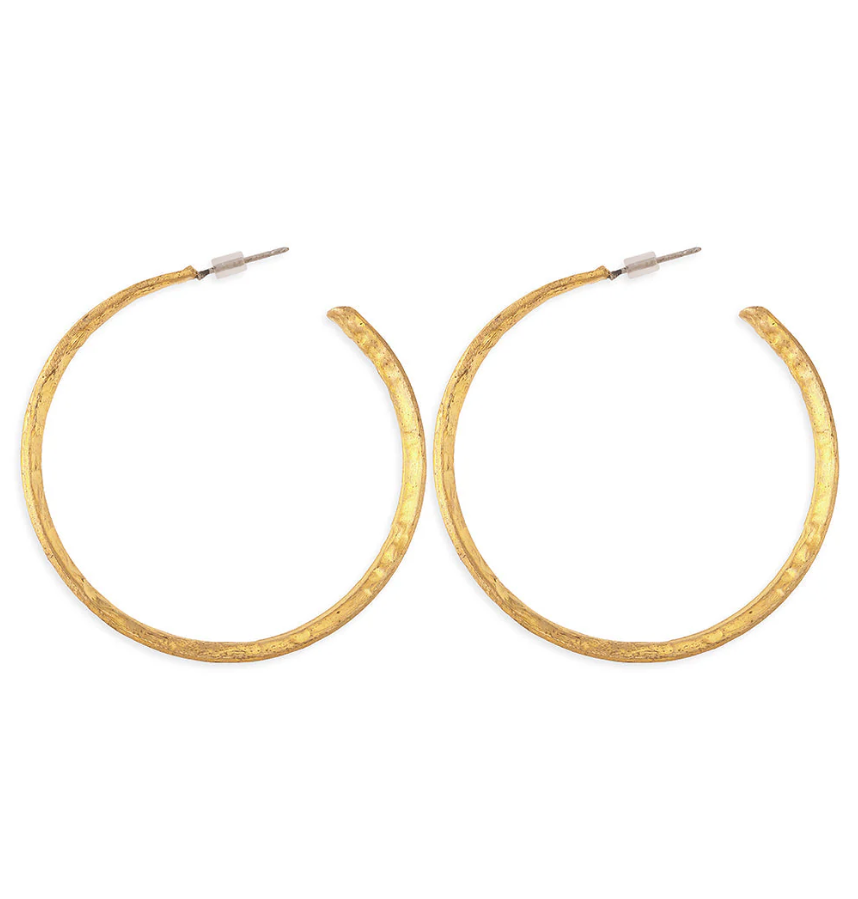 Myra | Golden Hoop Earrings