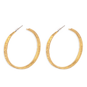 Myra | Golden Hoop Earrings