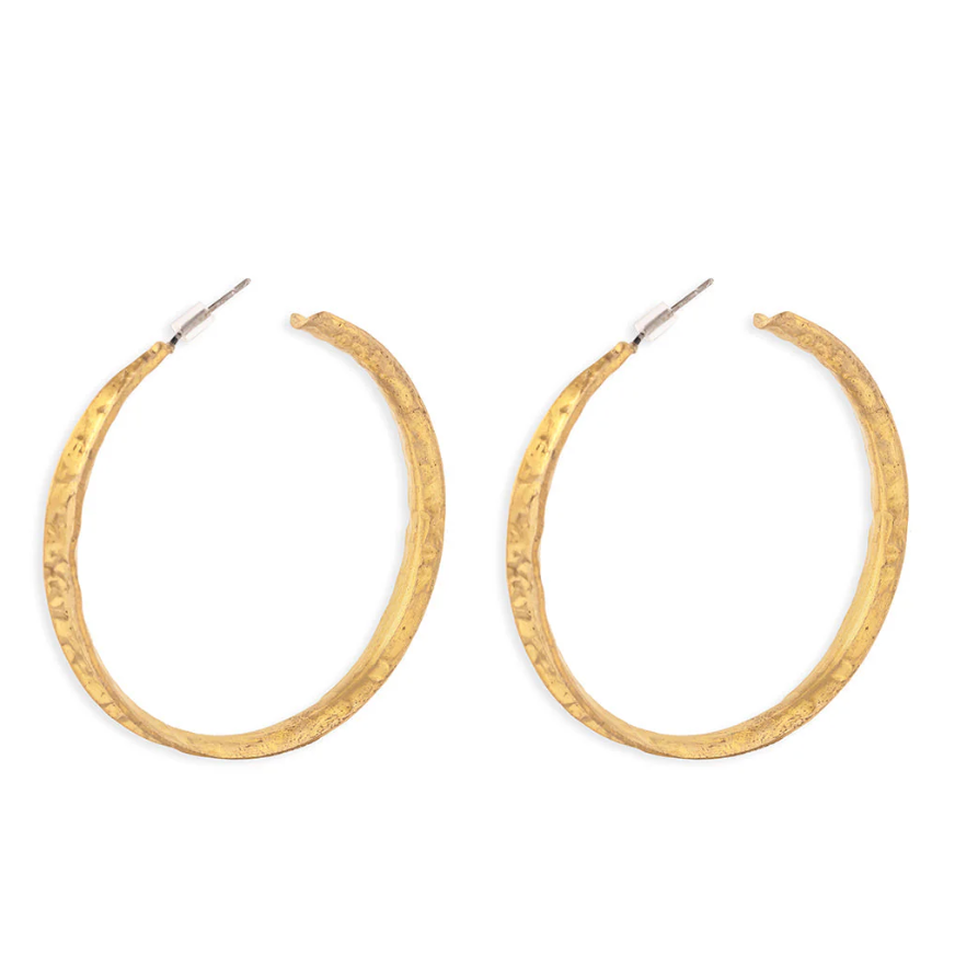 Myra | Golden Hoop Earrings