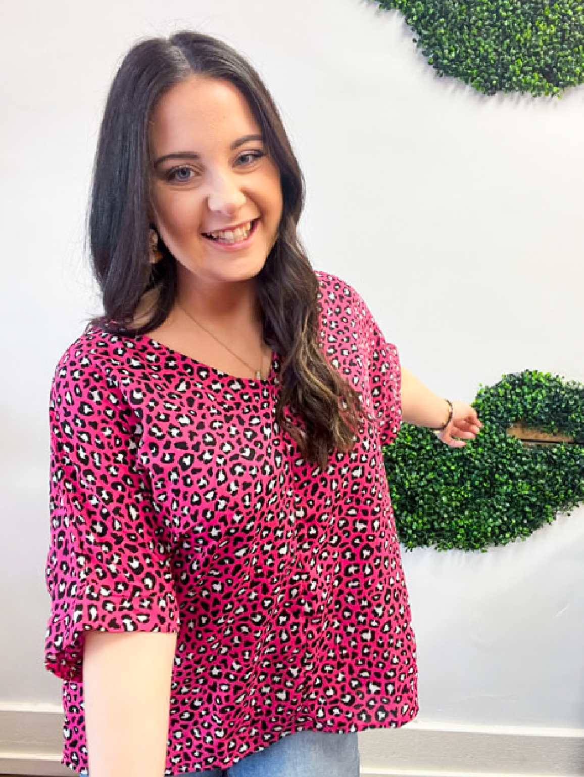 Wild Side Vibes Top in Fuchsia