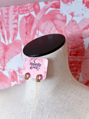 Ball Link Huggie Hoop Earrings *Final Sale*