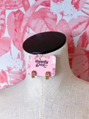 Ball Link Huggie Hoop Earrings *Final Sale*