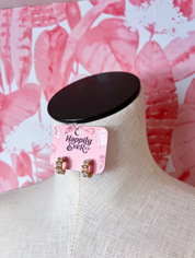Pearl & Rhinestone Huggie Hoop Earrings *Final Sale*