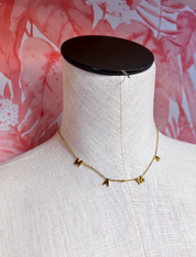 Stainless Steel Waterproof Tarnish Proof Mama Necklace  - Gold *Final Sale*