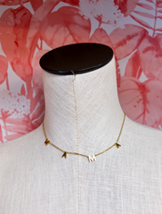 Stainless Steel Waterproof Tarnish Proof Mama Necklace  - Gold *Final Sale*