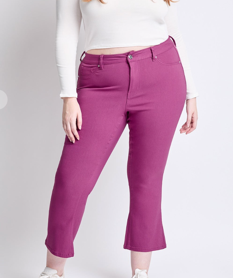 The Kickstart Crop Hyperstretch Pants in Jazz Berry *25% OFF* FINAL SALE*
