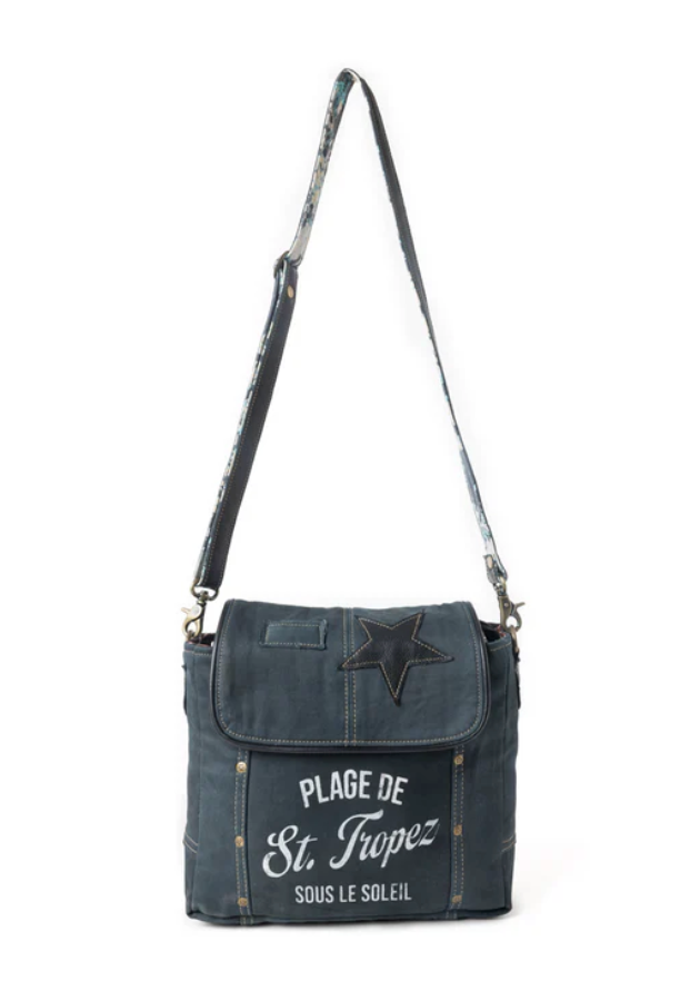 Myra | St. Tropez Explorer Shoulder Bag in Indigo *FINAL SALE*