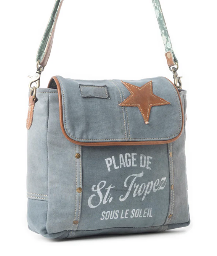 Myra | St. Tropez Explorer Shoulder Bag in Blue *FINAL SALE*