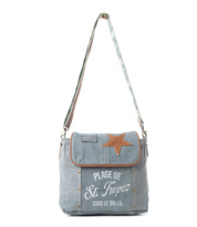 Myra | St. Tropez Explorer Shoulder Bag in Blue *FINAL SALE*
