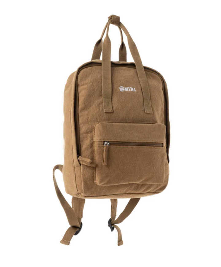 Myra | Pioneer Trek Canvas Backpack Bag in Rust Tan *FINAL SALE*