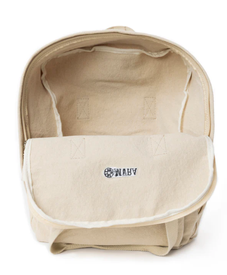 Myra | Pioneer Trek Canvas Backpack Bag in Beige *FINAL SALE*