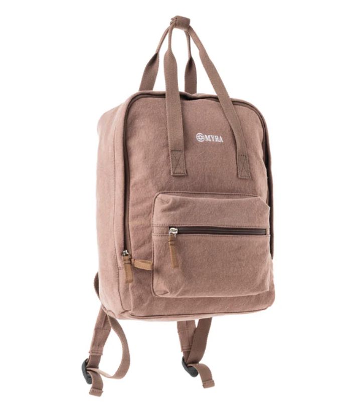 Myra | Pioneer Trek Canvas Backpack Bag in Brown *FINAL SALE*