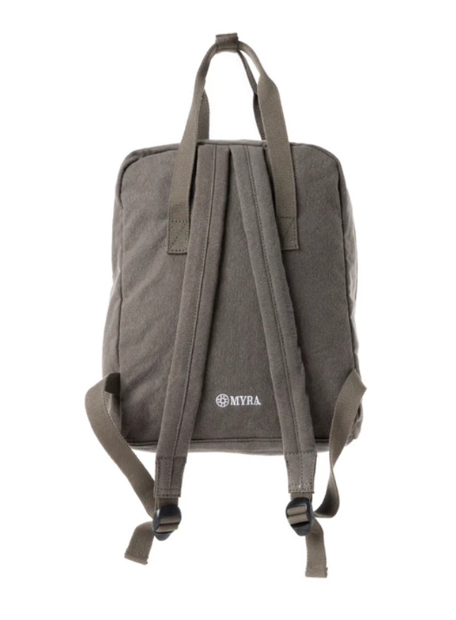 Myra | Pioneer Trek Canvas Backpack Bag in Grey *FINAL SALE*