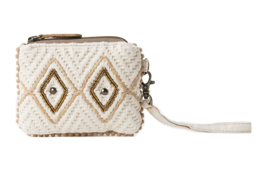 Myra | Sierra Whisper Woven Pouch in Dusty Ivory *FINAL SALE*