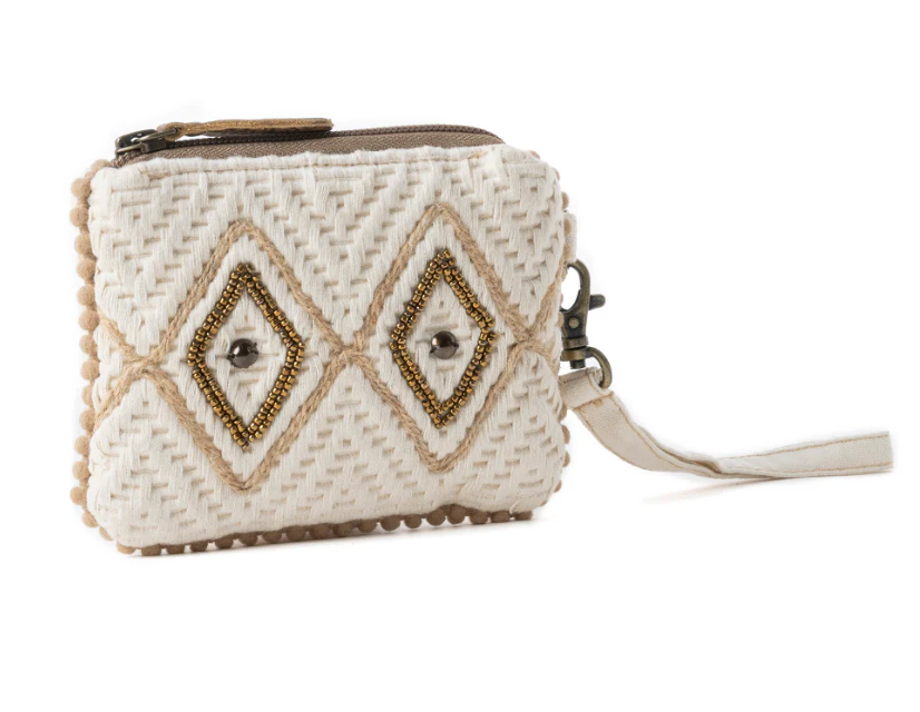 Myra | Sierra Whisper Woven Pouch in Dusty Ivory *FINAL SALE*