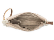 Myra | Meadow Lace Embroided Pouch in Ivory Bloom  *FINAL SALE*
