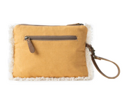 Myra | Amber Harvest Embroidered Pouch in Sunshine Tan *FINAL SALE*