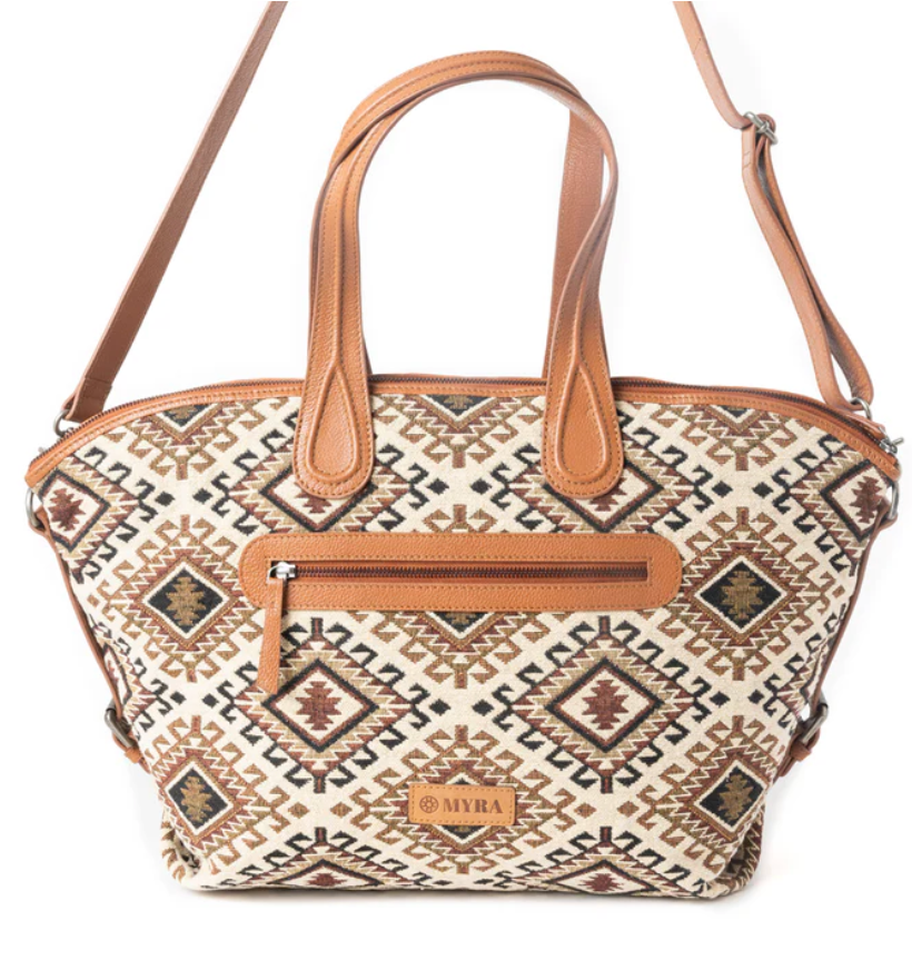 Myra | Bloomin' Ember Weekender Bag in Tribal Tan *FINAL SALE*
