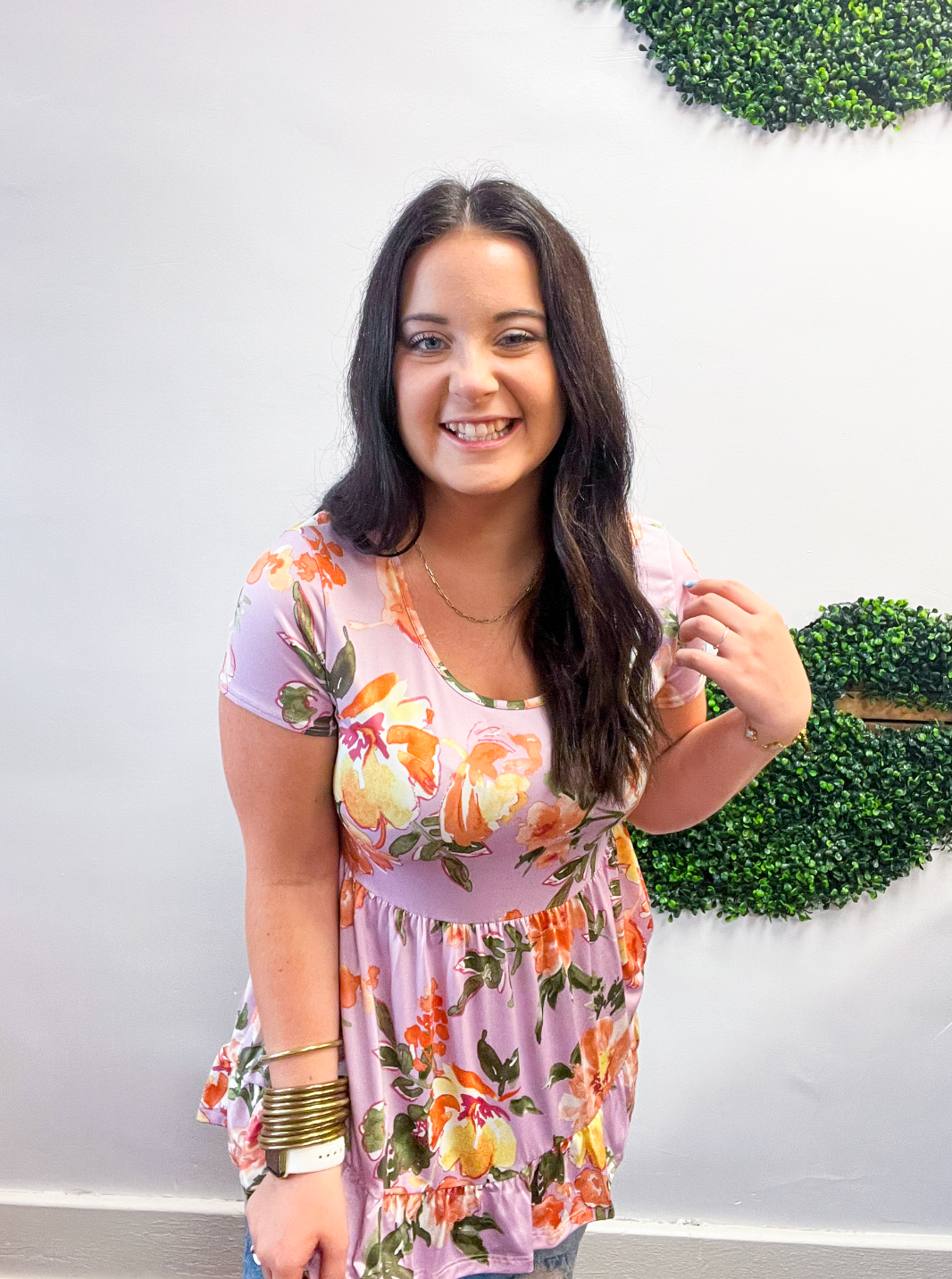 Lavender Meadow Blooms Top