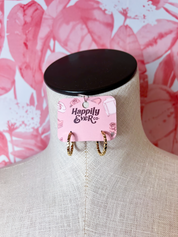 Hammered Twist Huggie Hoops in Gold *Final Sale*