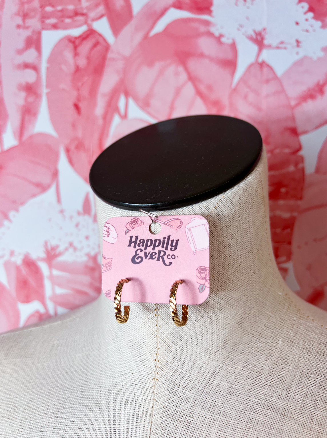 Shine & Twist Huggie Hoop Earrings  *Final Sale*