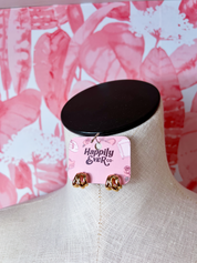 Triple Round Huggie Hoop Earrings in Gold *Final Sale*