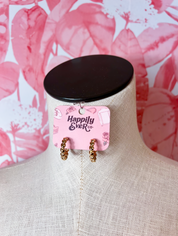 Heart Huggie Hoop Earrings in Gold  *Final Sale*