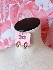Heart Huggie Hoop Earrings in Gold  *Final Sale*