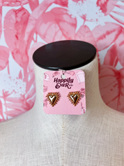 Spike Edge Gold Heart Stud Earrings *Final Sale*