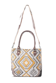 Myra | Chocolate Squares Tote Bag *FINAL SALE*