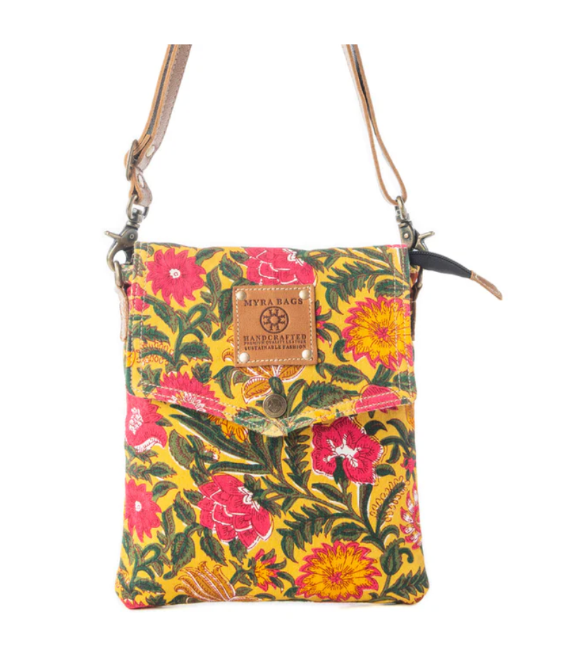 Myra | Rosé Carnival Crossbody Bag in Peony Gold  *FINAL SALE*