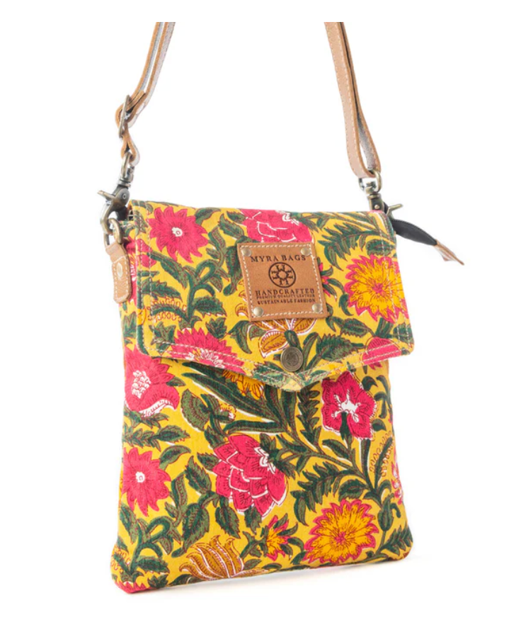 Myra | Rosé Carnival Crossbody Bag in Peony Gold  *FINAL SALE*