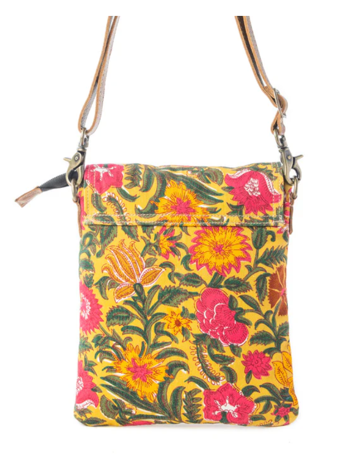 Myra | Rosé Carnival Crossbody Bag in Peony Gold  *FINAL SALE*