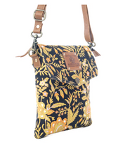 Myra | Sunlit Grove Crossbody Bag in Golden Noir  *FINAL SALE*