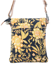 Myra | Sunlit Grove Crossbody Bag in Golden Noir  *FINAL SALE*