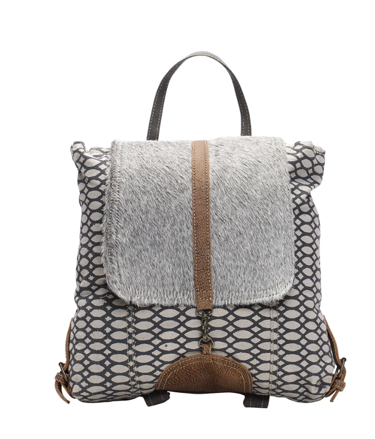 Myra | Honey Bee Print Backpack Bag  *FINAL SALE*