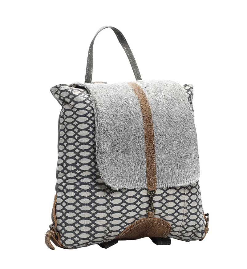 Myra | Honey Bee Print Backpack Bag  *FINAL SALE*