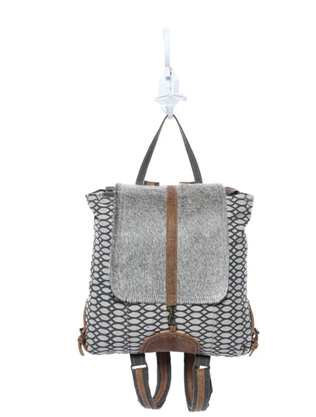 Myra | Honey Bee Print Backpack Bag  *FINAL SALE*