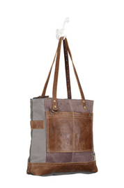 Myra | Side Floral Print Canvas Tote Bag *FINAL SALE*