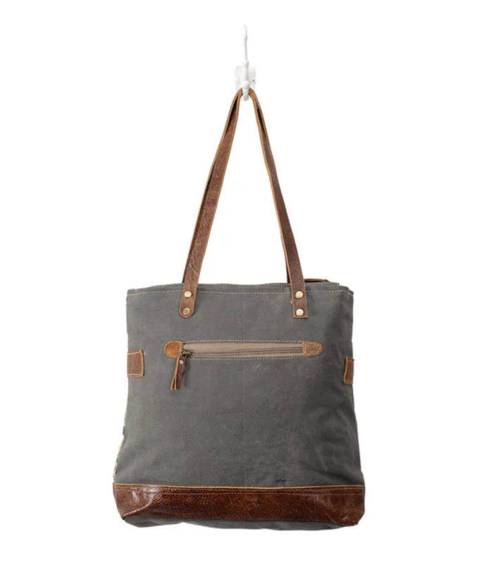 Myra | Side Floral Print Canvas Tote Bag *FINAL SALE*