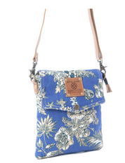 Myra | Azure Bloom Crossbody Bag in Willow Blue  *FINAL SALE*