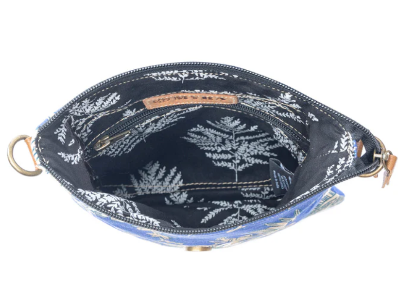 Myra | Azure Bloom Crossbody Bag in Willow Blue  *FINAL SALE*