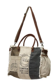 Myra | USA Stamped Weekender Bag  *FINAL SALE*