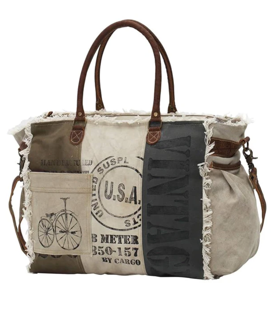 Myra | USA Stamped Weekender Bag  *FINAL SALE*