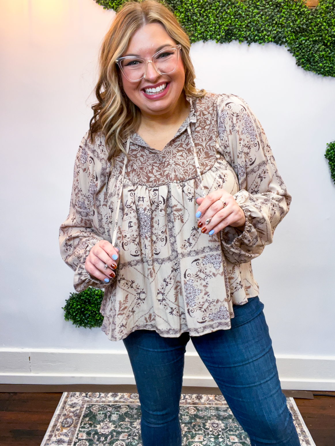 Sunny Prairie Frill Top