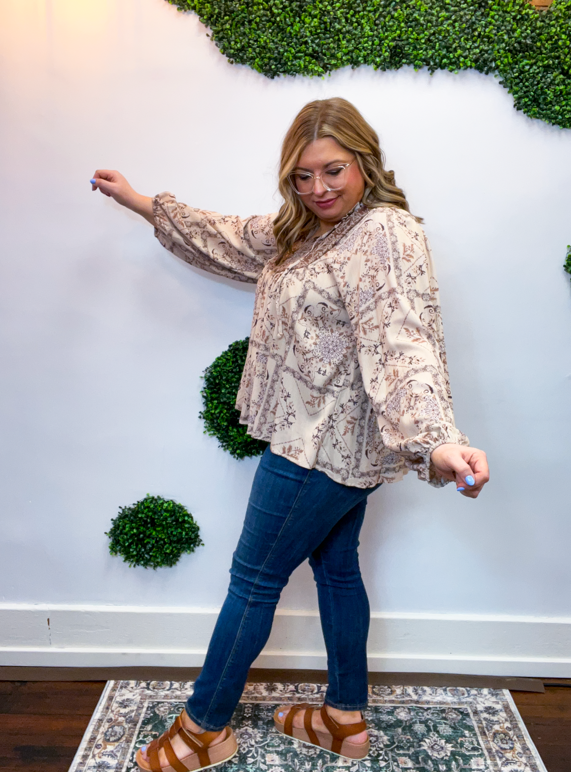 Sunny Prairie Frill Top