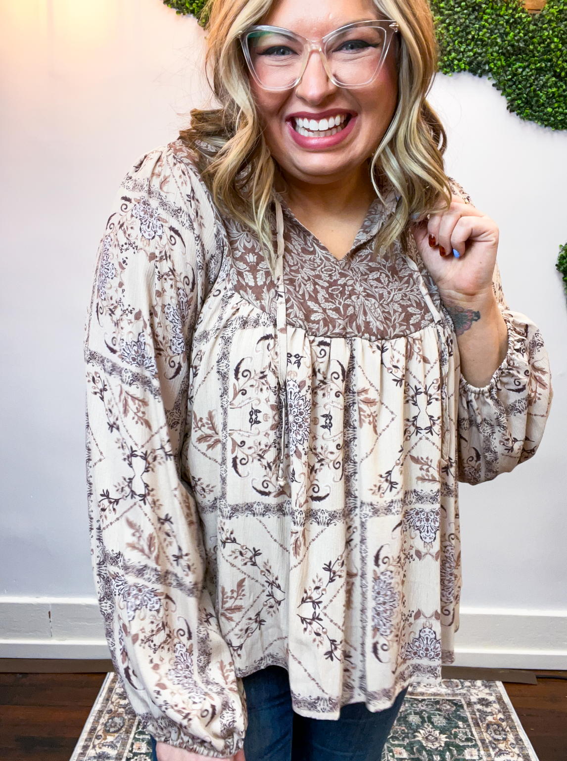 Sunny Prairie Frill Top